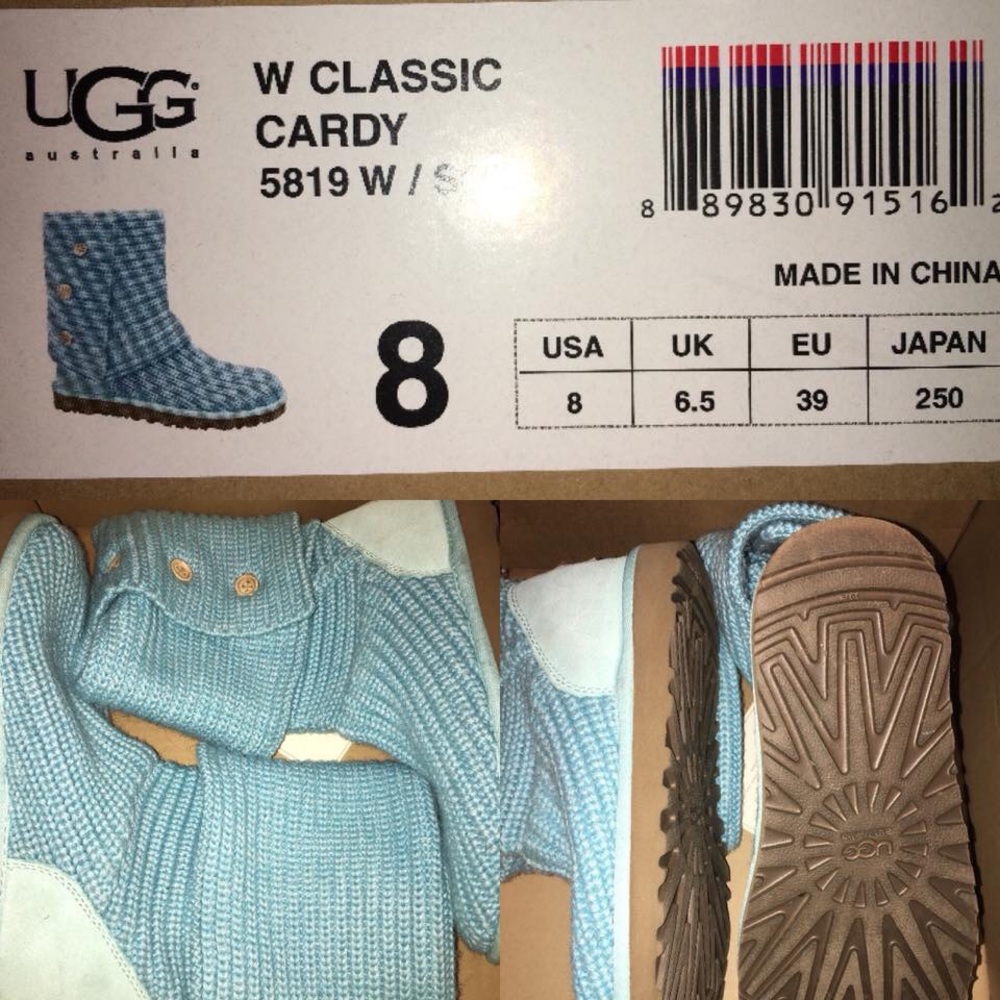 Blue Cardy Ugg Boots